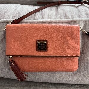 Dooney & Bourke Handbag, Pebble Grain Foldover Zip Crossbody